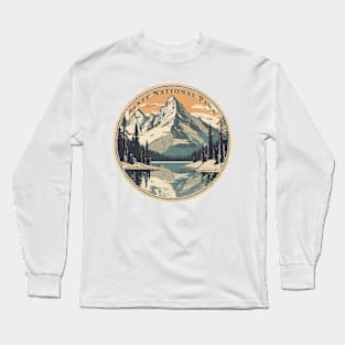 Majestic Banff National Park - Sticker Long Sleeve T-Shirt